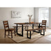 Dulce Dining Table Set Bench - Mattress & Furniture Super Center (Tampa, FL)