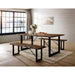 Dulce Dining Table Set Bench - Mattress & Furniture Super Center (Tampa, FL)