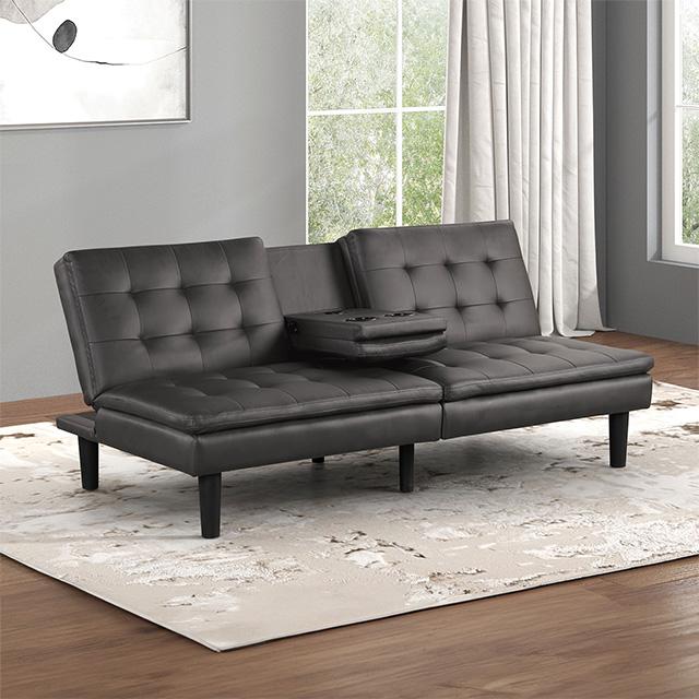 Eidsberg Futon Sofa Bed Orange, Grey, Brown, & Black - Mattress & Furniture Super Center (Tampa, FL)