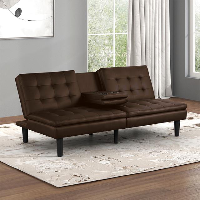 Eidsberg Futon Sofa Bed Orange, Grey, Brown, & Black - Mattress & Furniture Super Center (Tampa, FL)