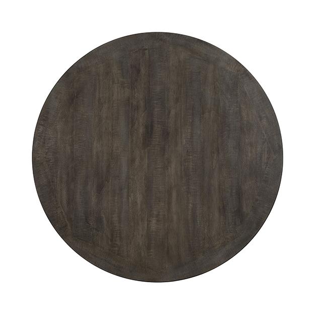 AULETTA Round Dining Table, Gray - Mattress & Furniture Super Center (Tampa, FL)
