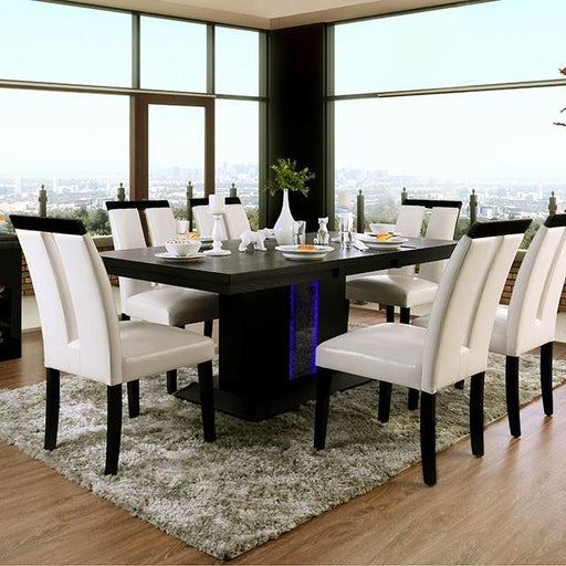 Evangeline Black/Beige Dining Table - Mattress & Furniture Super Center (Tampa, FL)