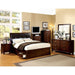 Enrico Full Queen Bed Brown, Black, & Cherry - Mattress & Furniture Super Center (Tampa, FL)
