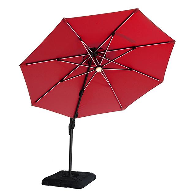 Xico 8 Ft Square Umbrella w/ Double Top w/ LED Light + 37" Large Base - Mattress & Furniture Super Center (Tampa, FL)