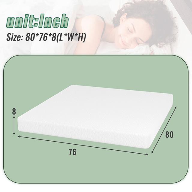 Coreopsis 8" Memory Foam Wave Comfort