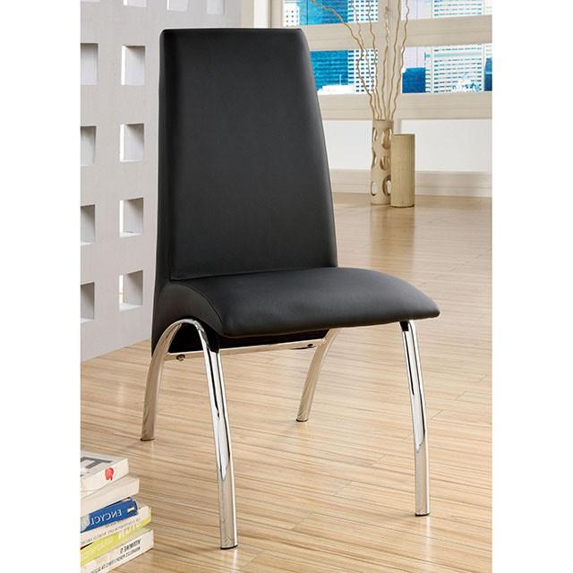 Glenview Black Side Chair - Mattress & Furniture Super Center (Tampa, FL)