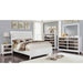 Golva E.King & Queen Bed White & Silver - Mattress & Furniture Super Center (Tampa, FL)