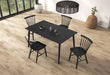 Beale Dining Table Walnut & Black - Mattress & Furniture Super Center (Tampa, FL)