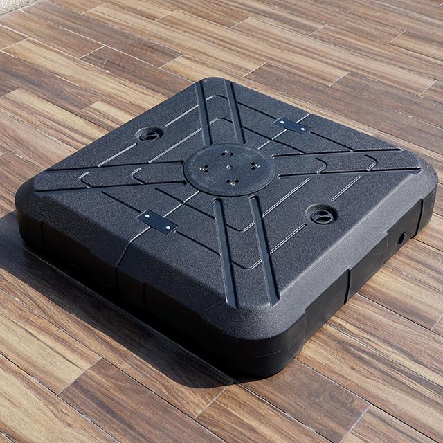 Xico 8 Ft Square Umbrella w/ Double Top w/ LED Light + 37" Large Base - Mattress & Furniture Super Center (Tampa, FL)