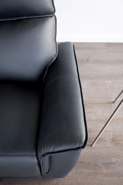 Bienne Recliner Chair White & Black - Mattress & Furniture Super Center (Tampa, FL)