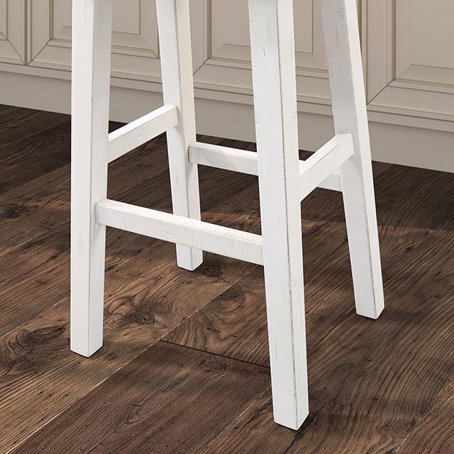 Biasca 29" Stool (2/CTN) White, Brown, & Black - Mattress & Furniture Super Center (Tampa, FL)