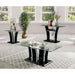 Staten Glossy Black/Chrome End Table - Mattress & Furniture Super Center (Tampa, FL)