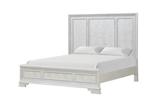 Stella Mia 4 Pc 5 Pc Queen Bedroom Set White - Mattress & Furniture Super Center (Tampa, FL)
