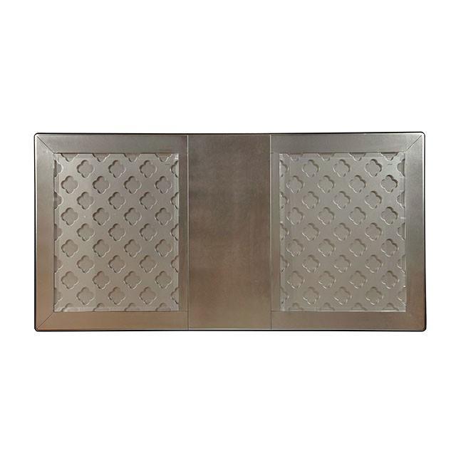 Amina Champagne Dining Table - Mattress & Furniture Super Center (Tampa, FL)