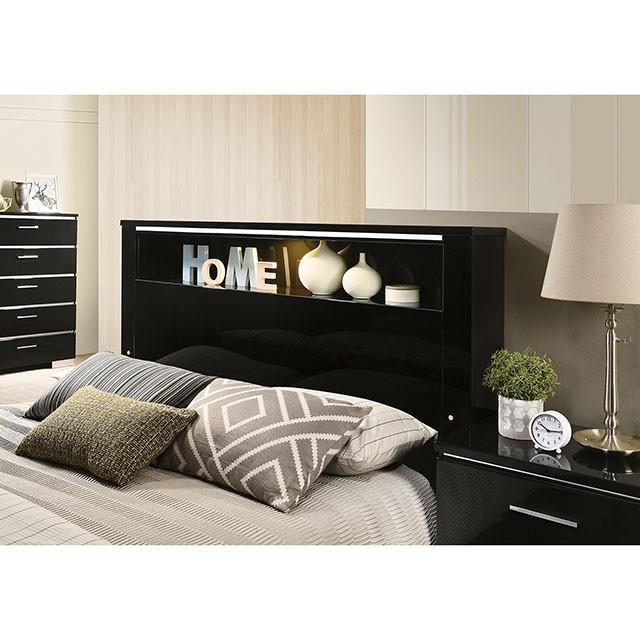 Carlie Bed White & Black - Mattress & Furniture Super Center (Tampa, FL)
