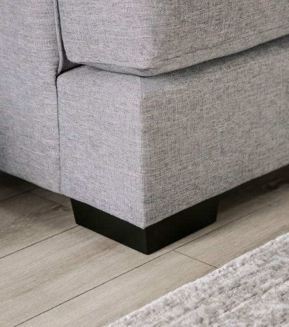 SKYLINE Loveseat, Light Gray/Brown