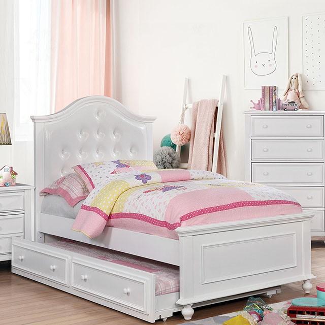 OLIVIA White Full & Twin Bed - Mattress & Furniture Super Center (Tampa, FL)