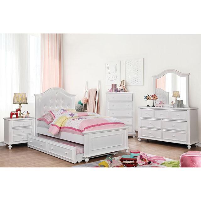 OLIVIA White Chest - Mattress & Furniture Super Center (Tampa, FL)