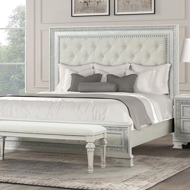 Stella Mia 4 Pc 5 Pc Queen Bedroom Set White - Mattress & Furniture Super Center (Tampa, FL)