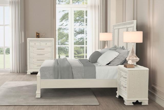 Stella Mia 4 Pc 5 Pc Queen Bedroom Set White - Mattress & Furniture Super Center (Tampa, FL)