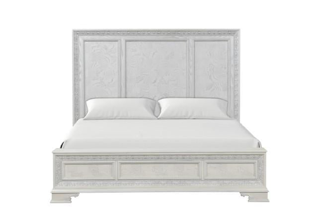 Stella Mia 4 Pc 5 Pc Queen Bedroom Set White - Mattress & Furniture Super Center (Tampa, FL)