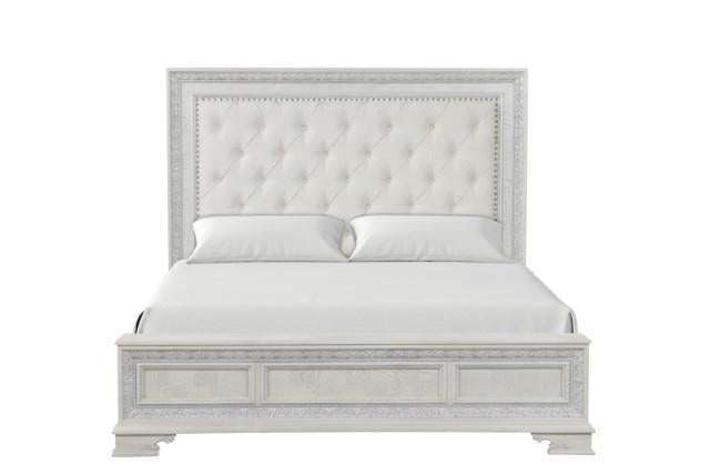 Stella Mia 4 Pc 5 Pc Queen Bedroom Set White - Mattress & Furniture Super Center (Tampa, FL)