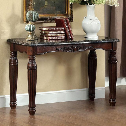 Brampton Espresso/Black Faux Sofa Table - Mattress & Furniture Super Center (Tampa, FL)