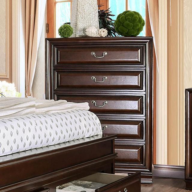 Brandt Brown Cherry Chest - Mattress & Furniture Super Center (Tampa, FL)