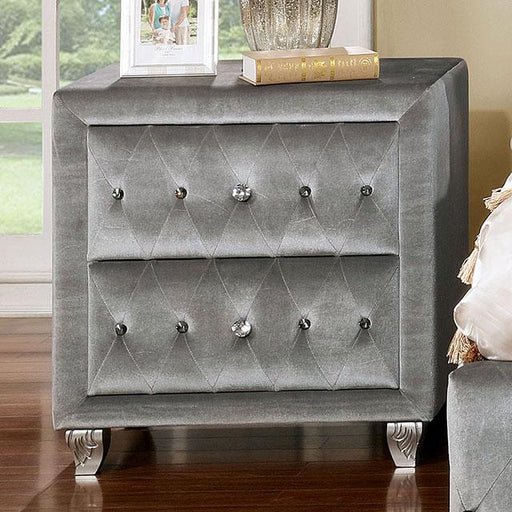 Alzir Night Stand Gray - Mattress & Furniture Super Center (Tampa, FL)