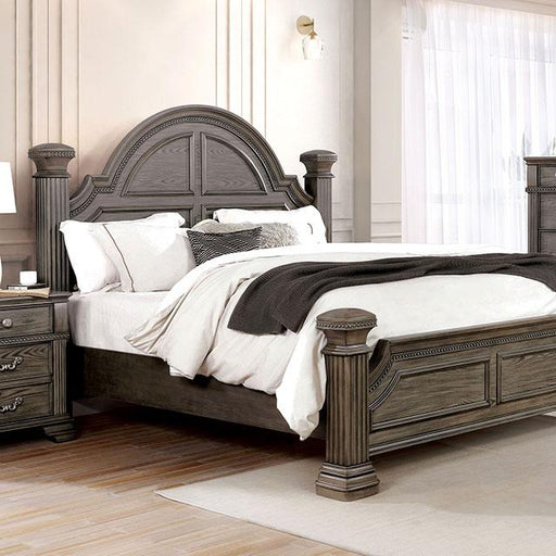 Pamphilos 4 & 5 Piece Queen Bedroom Set Gray & White - Mattress & Furniture Super Center (Tampa, FL)
