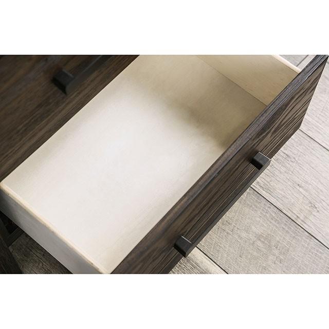 Rexburg Wire-Brushed Rustic Brown Night Stand - Mattress & Furniture Super Center (Tampa, FL)