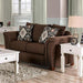 BELSIZE Loveseat, Chocolate/Tan image