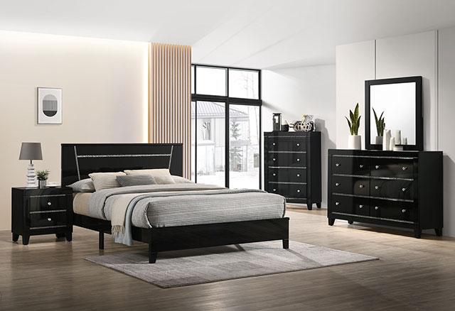 Magdeburg Bed Black & White - Mattress & Furniture Super Center (Tampa, FL)