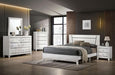 MAGDEBURG Cal.King Bed, Black & White - Mattress & Furniture Super Center (Tampa, FL)