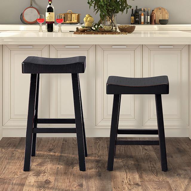 Biasca 29" Stool (2/CTN) White, Brown, & Black - Mattress & Furniture Super Center (Tampa, FL)
