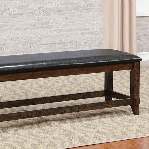 MEAGAN I Brown Cherry/Espresso Bench - Mattress & Furniture Super Center (Tampa, FL)