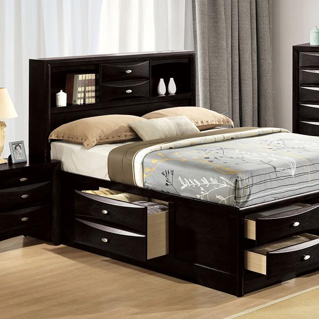 Zosimo Bed Black, Chrome, & Grey - Mattress & Furniture Super Center (Tampa, FL)