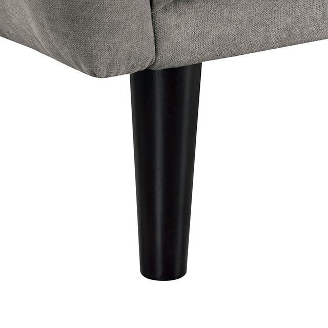 Aristide Futon Sofa Grey & Brown - Mattress & Furniture Super Center (Tampa, FL)