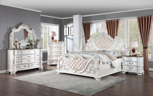 ESPARANZA Mirror, Pearl White - Mattress & Furniture Super Center (Tampa, FL)