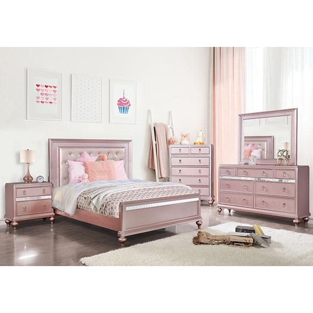 Ariston Rose Pink Mirror - Mattress & Furniture Super Center (Tampa, FL)