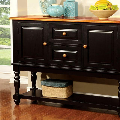 MAYVILLE Black/Antique Oak Server image