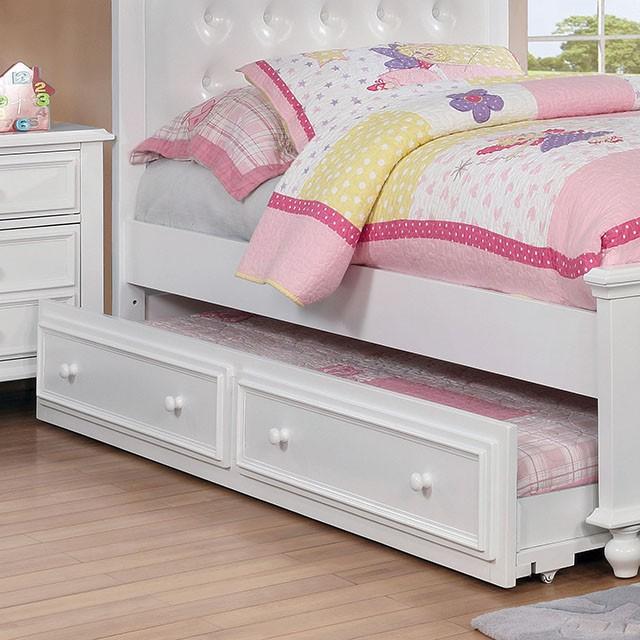 OLIVIA White Trundle - Mattress & Furniture Super Center (Tampa, FL)