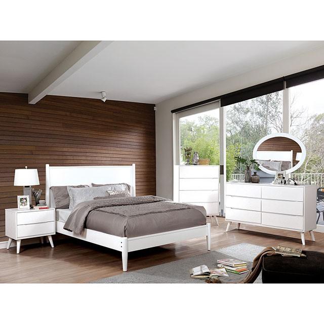 LENNART II White Cal.King Bed