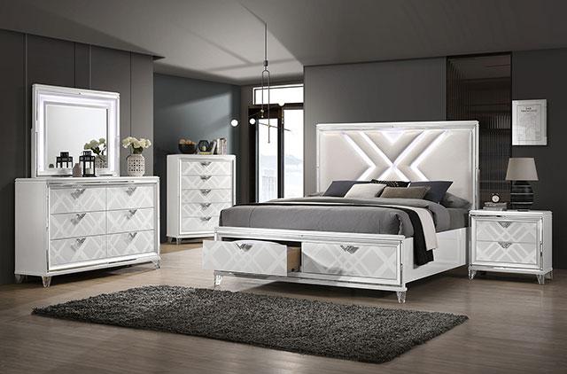 EMMELINE Chest, White - Mattress & Furniture Super Center (Tampa, FL)