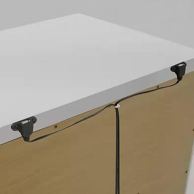 EMMELINE Night Stand w/ USB, White - Mattress & Furniture Super Center (Tampa, FL)