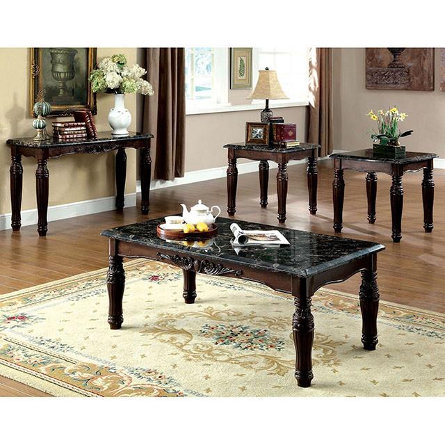 Brampton Espresso/Black Faux Sofa Table - Mattress & Furniture Super Center (Tampa, FL)