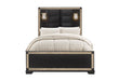 Blake Black Bed with Lamps