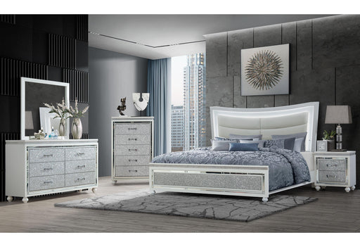 COLLETE WHITE QUEEN BED GROUP - Mattress & Furniture Super Center (Tampa, FL)
