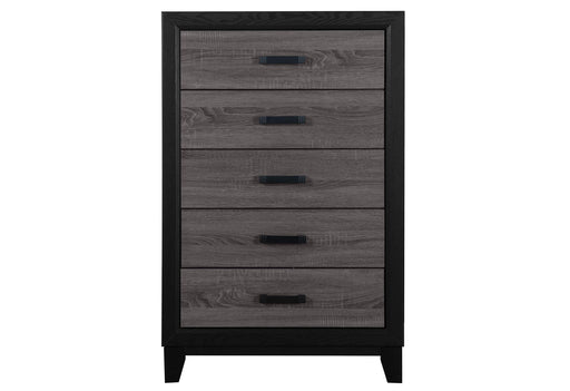 LISBON GREY AND BLACK CHEST - Mattress & Furniture Super Center (Tampa, FL)