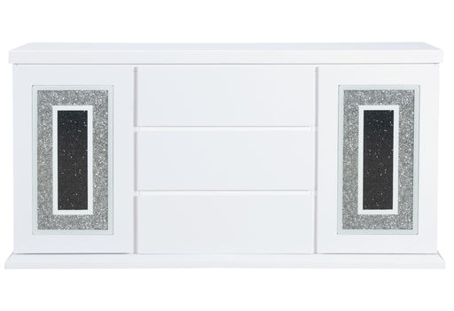 MONACO WHITE BUFFET - Mattress & Furniture Super Center (Tampa, FL)